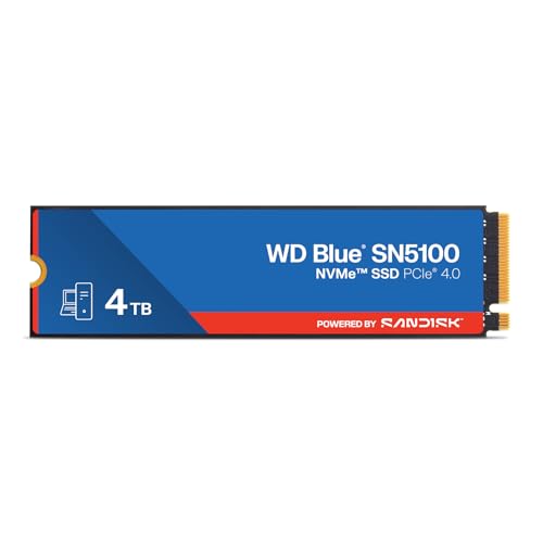 Amazon.com: WD Blue 4TB SN5100 NVMe SSD - M.2 2280, PCIe Gen 4.0